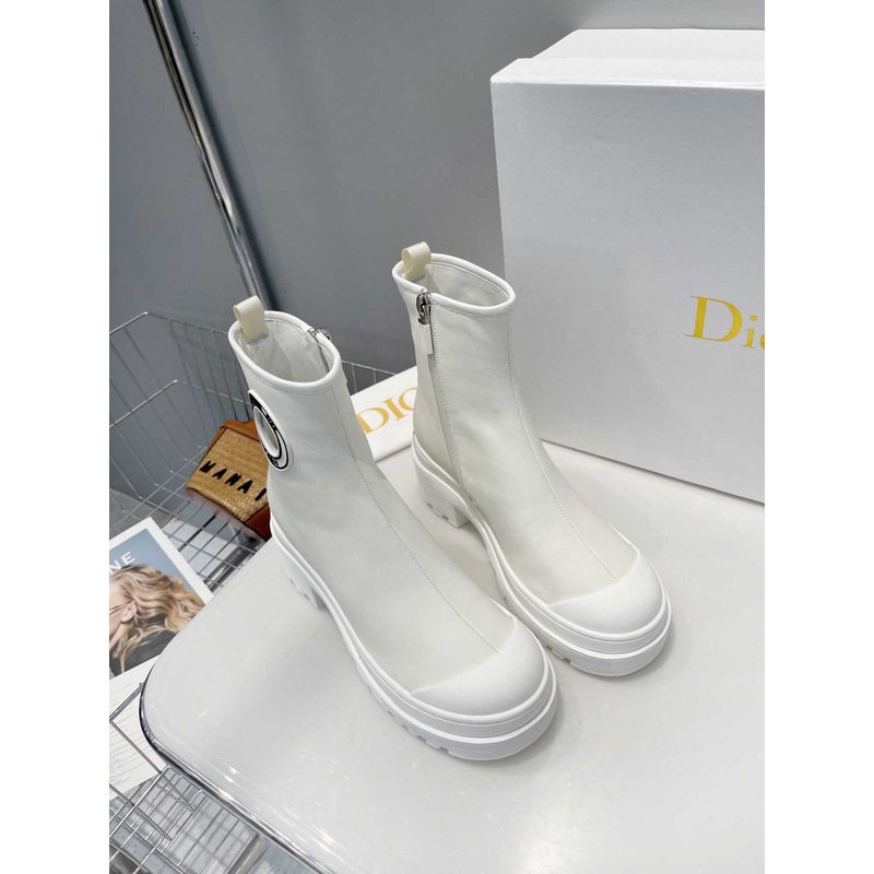 D*or ankle boots white