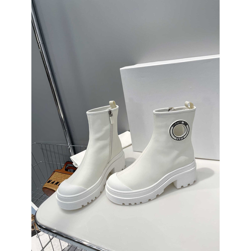 D*or ankle boots white