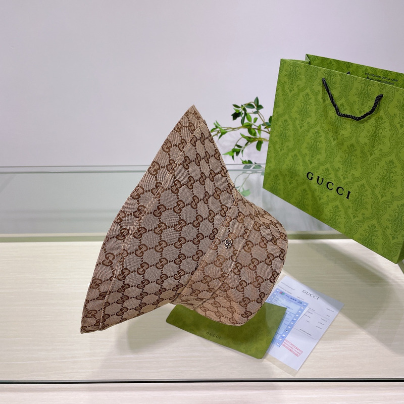 G*u*i gg canvas wide brim hat beige/ebony