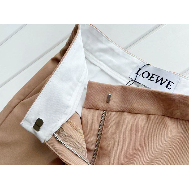 Loewe Beige Pleat-Front Trousers