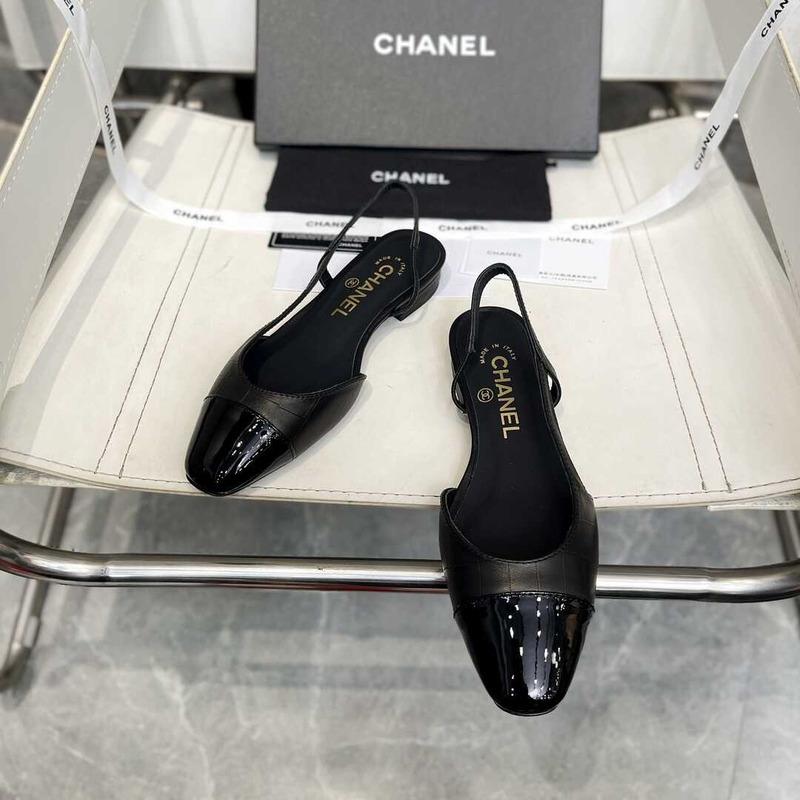 Ch*el  lace up shoes lambskin and faille black