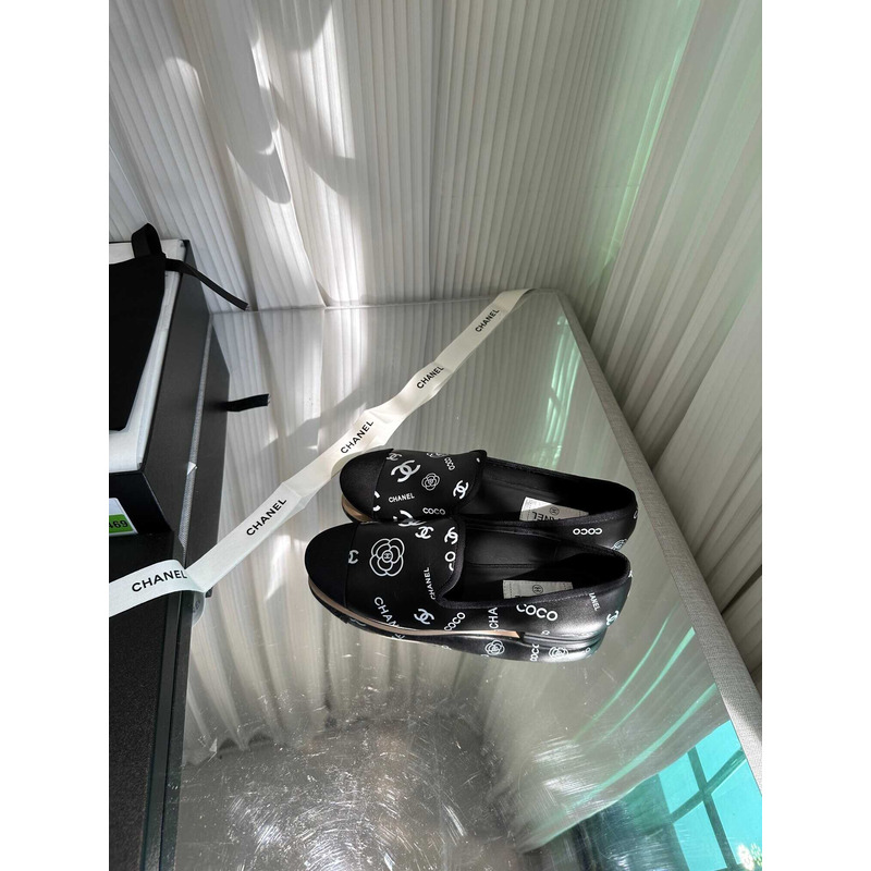 Ch*el cc lambskin loafters