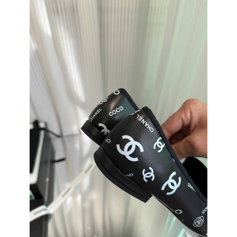 Ch*el cc lambskin loafters