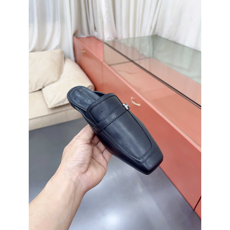 H**mes groupie mules black