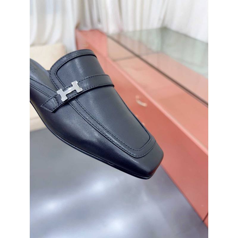 H**mes groupie mules black