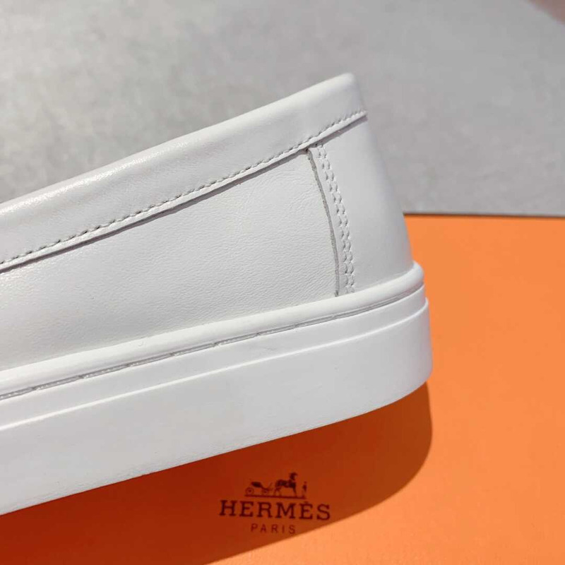 H**mes game easy sneakers calfskin white