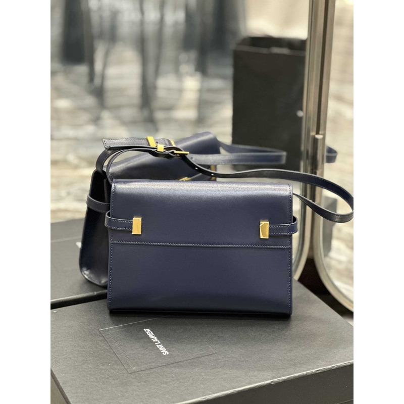 Saint Laurent Manhattan Shoulder Bag Blue