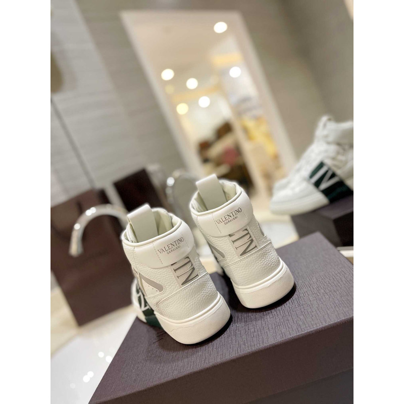 Valentino VLTN High Top Sneaker Black And White