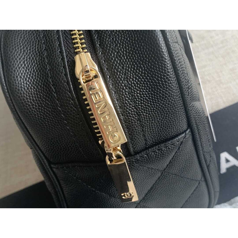 Ch*el bowling bag leather black