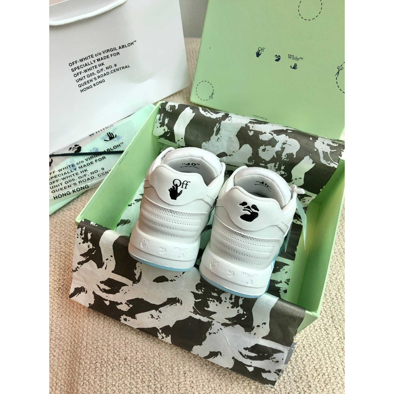Off White Out Of Office Low-top Sneakers White And Light Blue