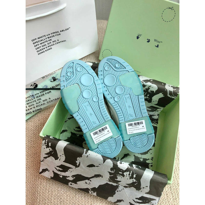 Off White Out Of Office Low-top Sneakers White And Light Blue