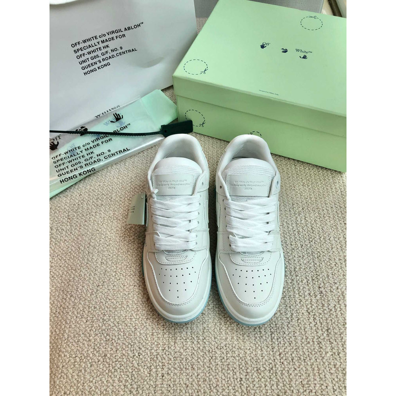 Off White Out Of Office Low-top Sneakers White And Light Blue