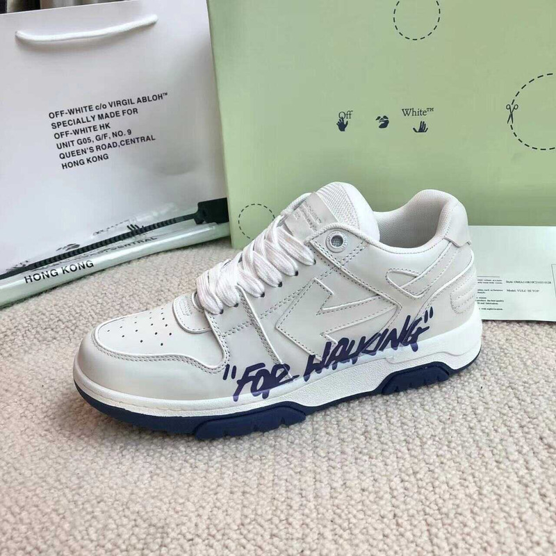 Off White Out Of Office Low-top Sneakers White And Blue