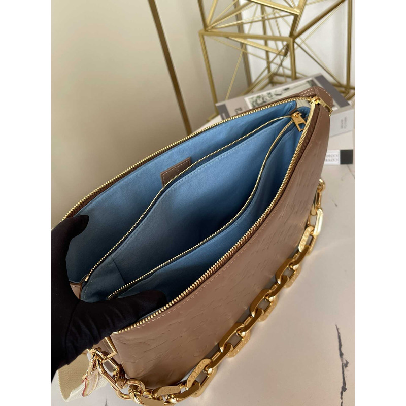 l**is V*t*n coussin gold hardware mm brown