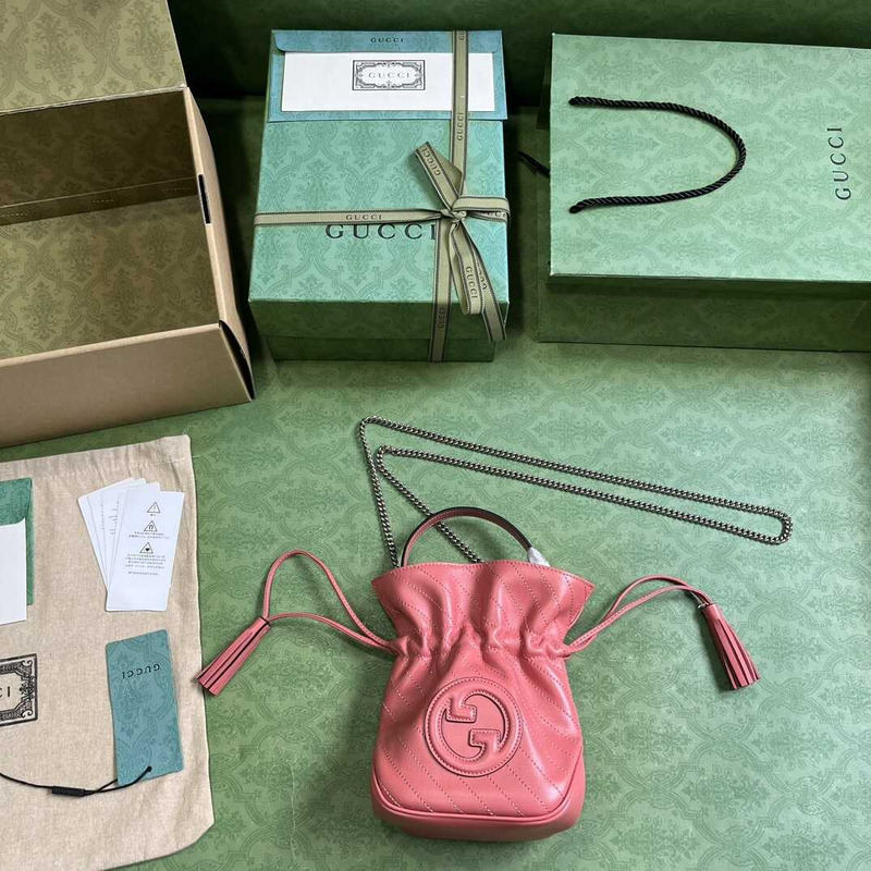 G*u*i blondie seris mini buckle bag pink