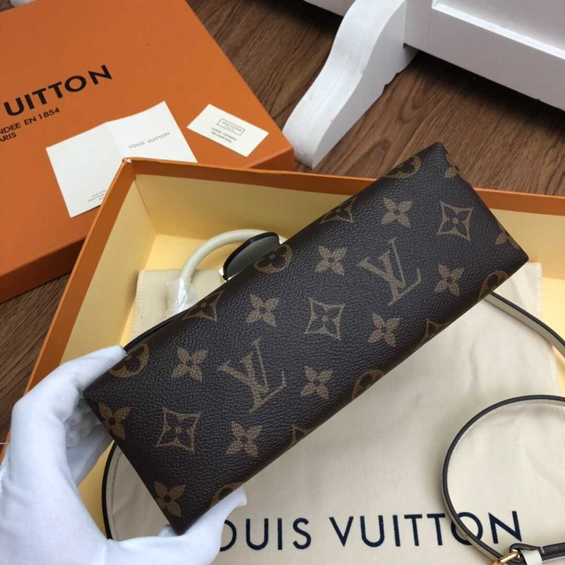 l**is V*t*n locky bb monogram and smooth cowhide white