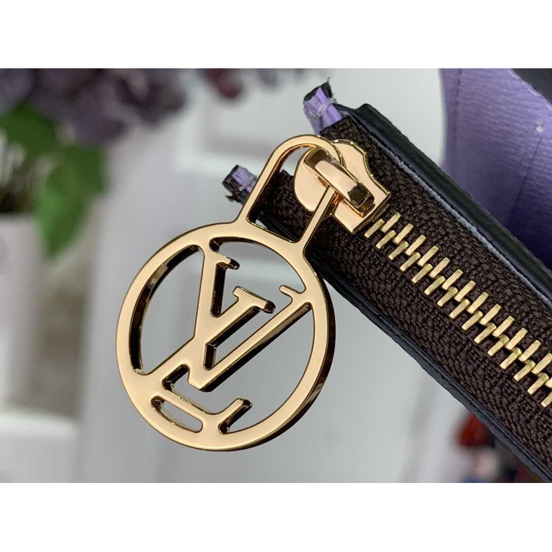 l**is V*t*n zippy wallet monogram purple