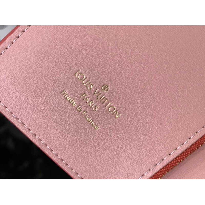 l**is V*t*n lv vertical compact wallet red