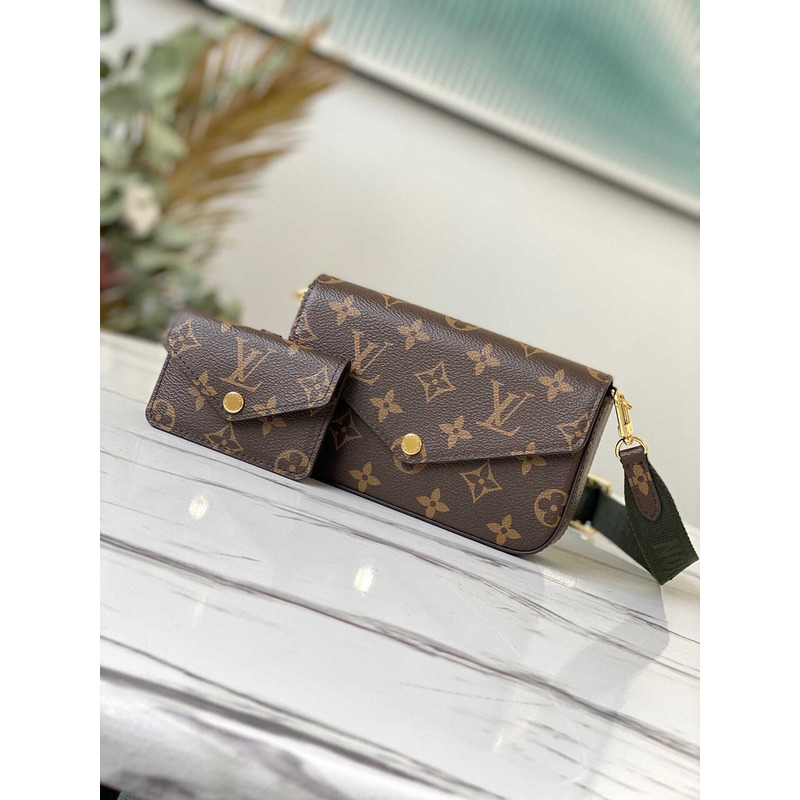 l**is V*t*n félicie strap & go monogram khaki green