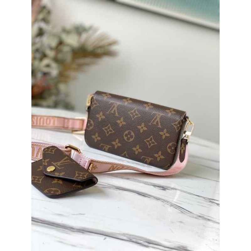 l**is V*t*n félicie strap & go monogram pink