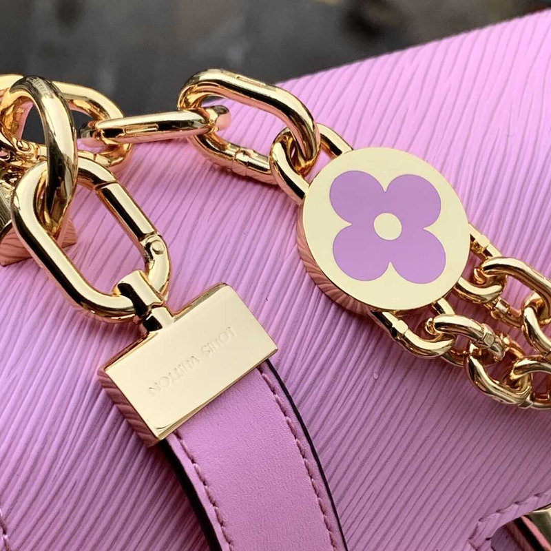 l**is V*t*n twist mm epi grain leather pink