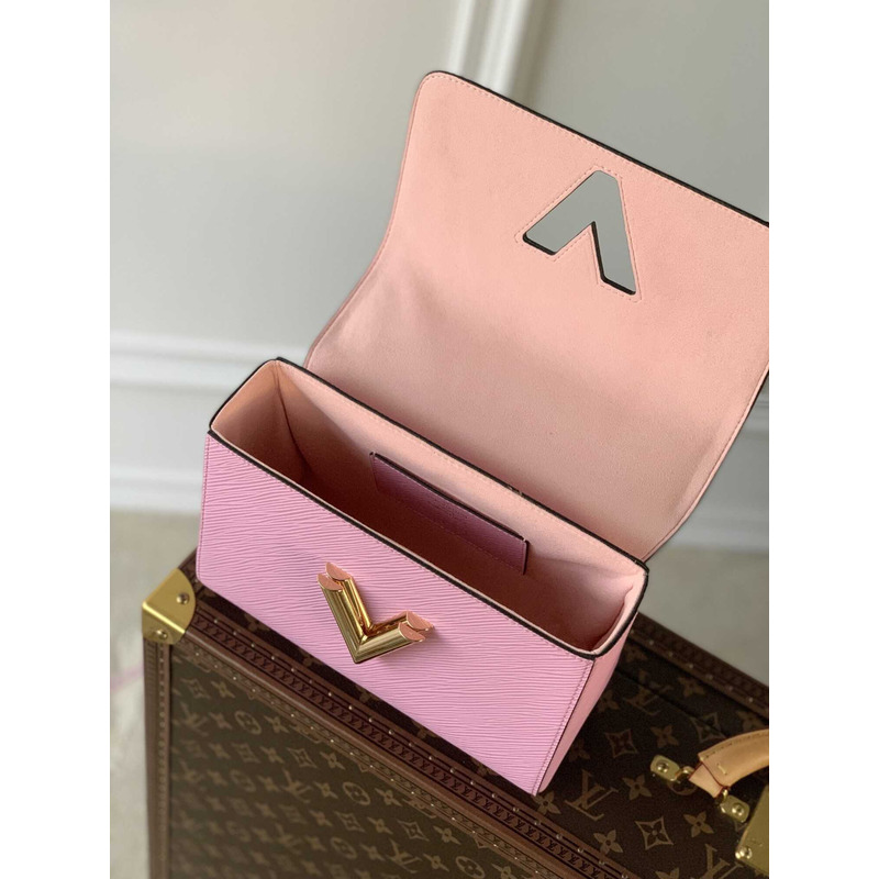 l**is V*t*n twist mm epi grain leather pink