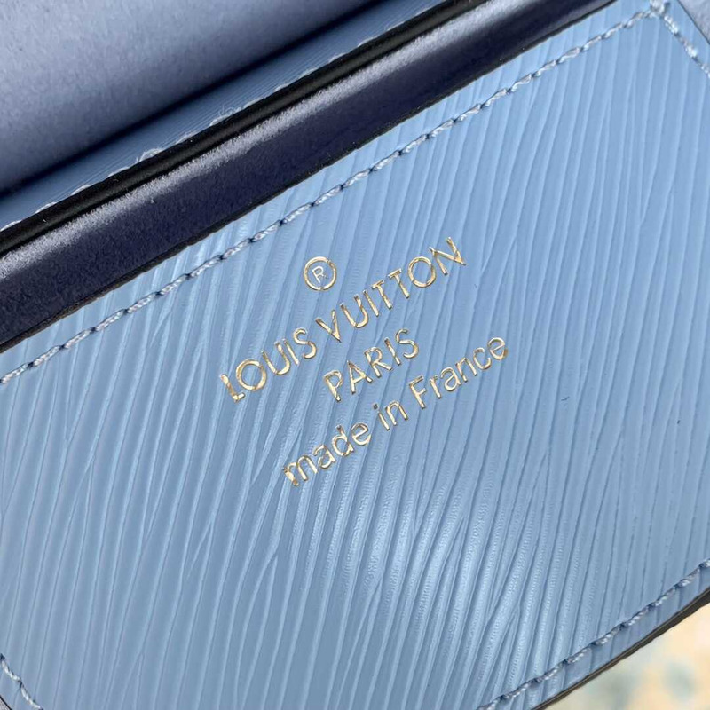 l**is V*t*n twist mm epi grain leather blue