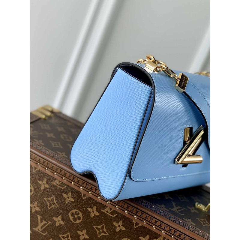 l**is V*t*n twist mm epi grain leather blue