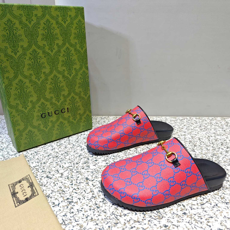 g*u*i gg S*p*e horesbit slippers red