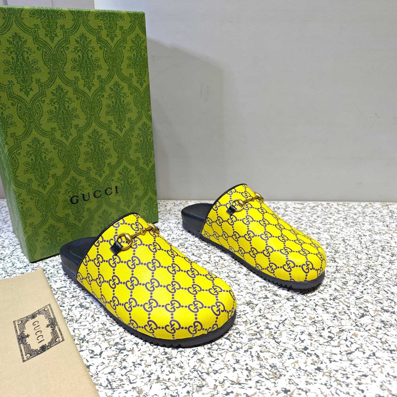 g*u*i gg S*p*e horesbit slippers yellow