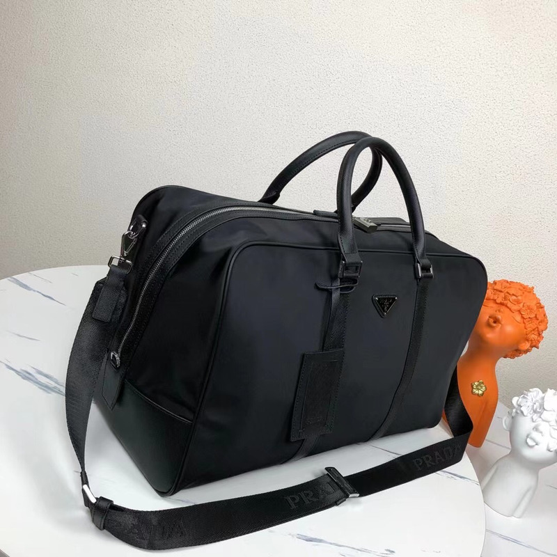 Pra*a re-nylon travel bag black