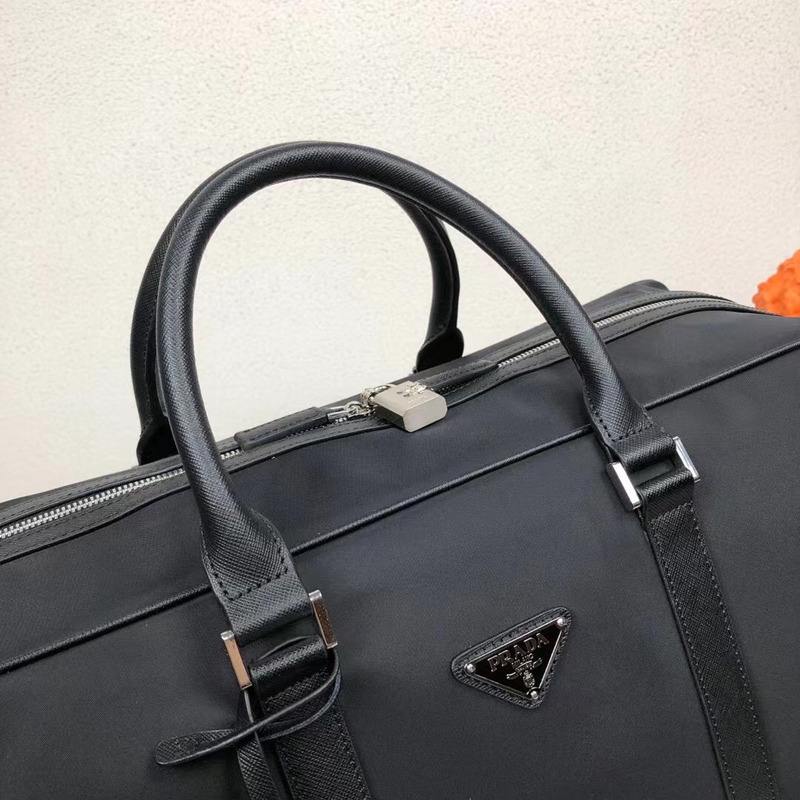 Pra*a re-nylon travel bag black