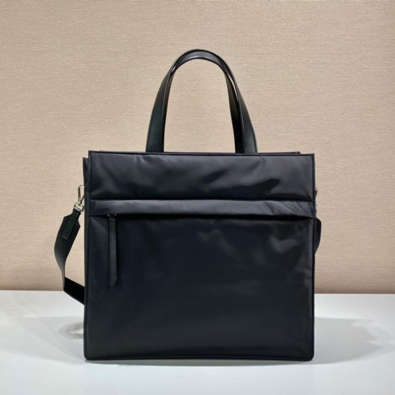 Pra*a re-nylon regenerated nylon tote bag black