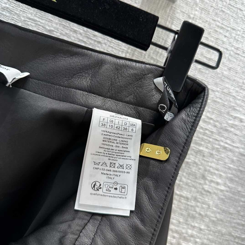 D*or skort with cd buckle leather black