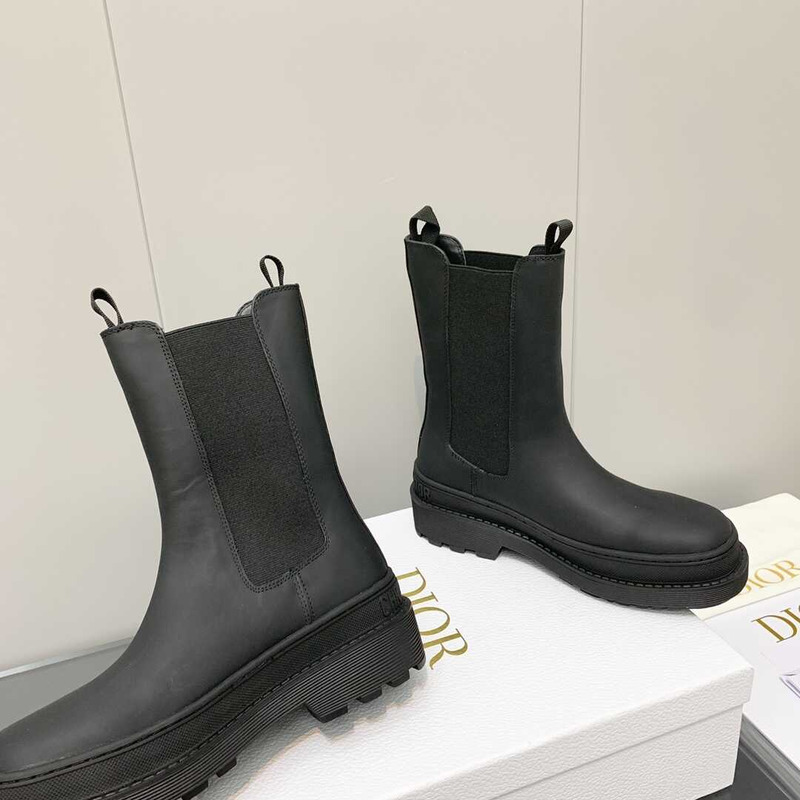 D*or trial ankle boots black cowhide