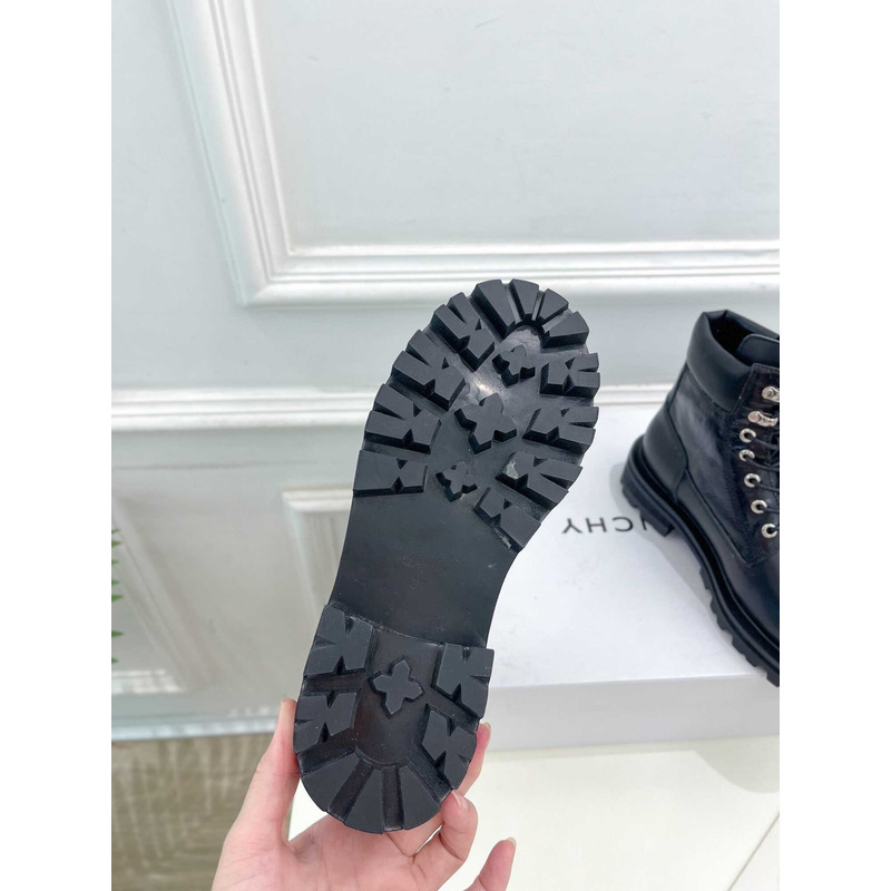 Givenchy Padded Leather Ankle Boots Black