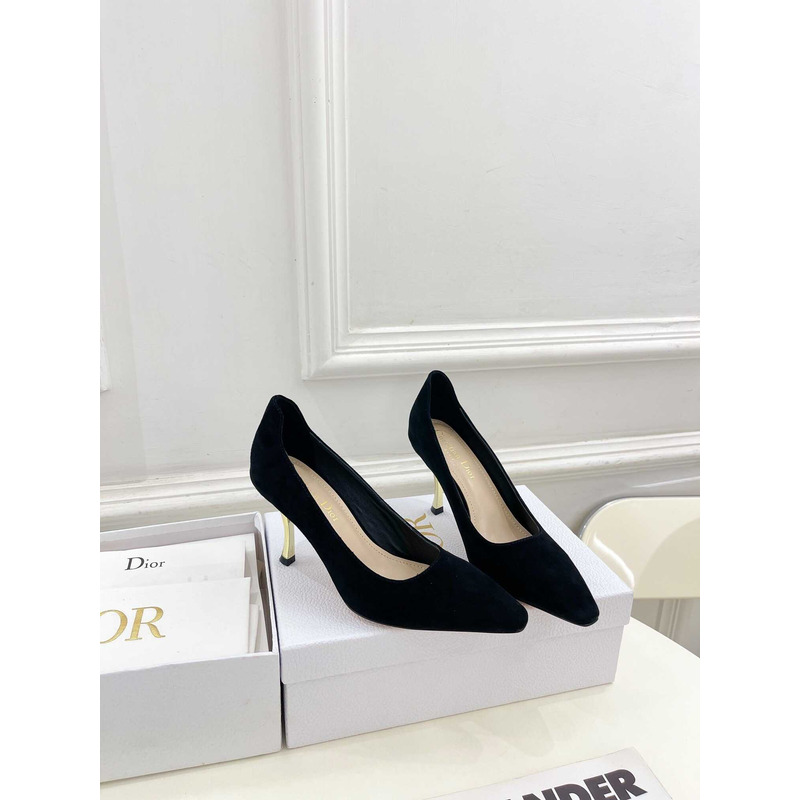 D*or velvet heels black