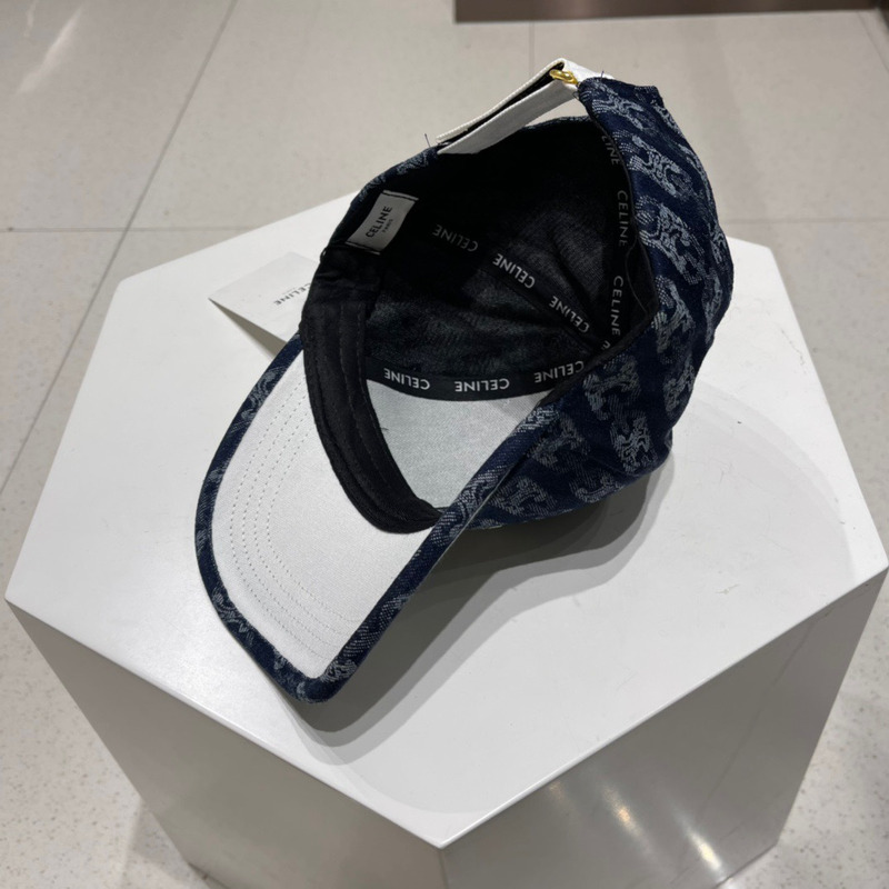Ce**e logo baseball cap denim dark blue