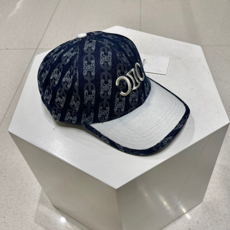 Ce**e logo baseball cap denim dark blue