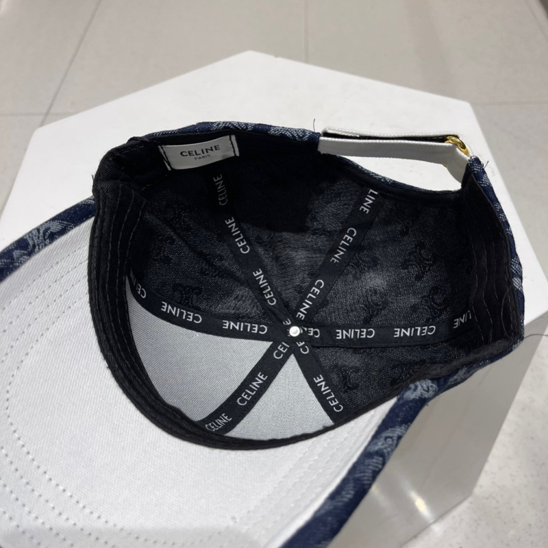Ce**e logo baseball cap denim dark blue