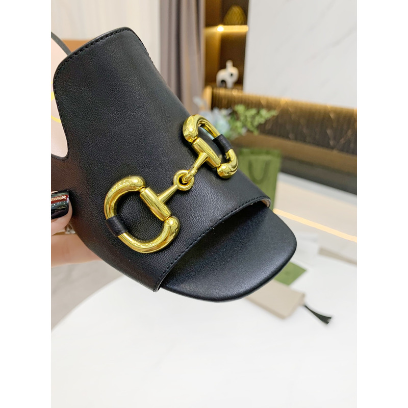 G*u*i women`s slide sandal with horsebit