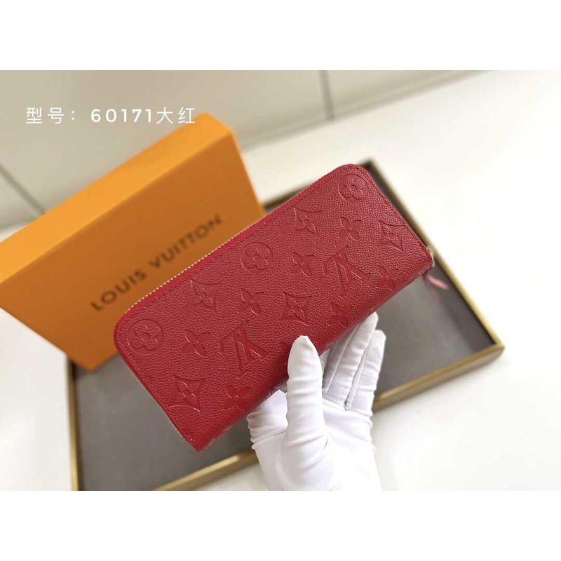 l**is V*t*n zippy vertical wallet red