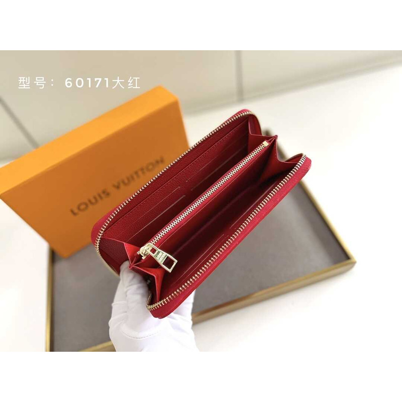 l**is V*t*n zippy vertical wallet red