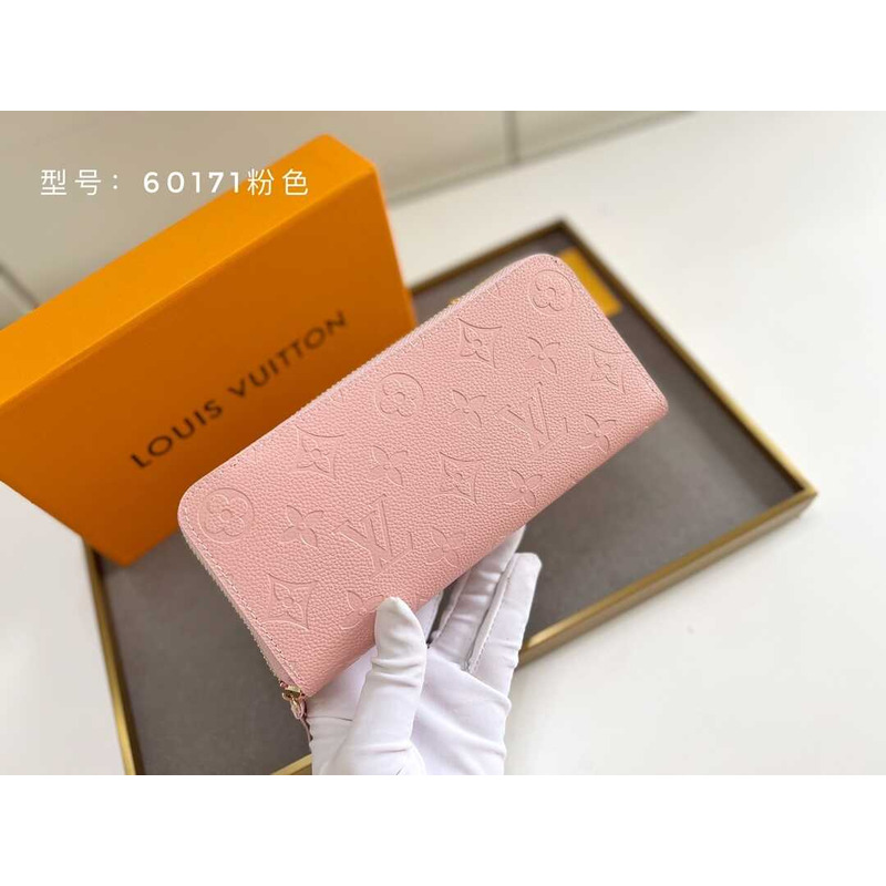 l**is V*t*n zippy vertical wallet pink