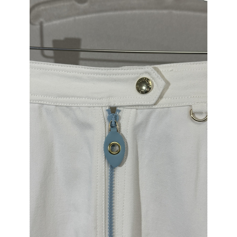 l**is V*t*n summer denim short white