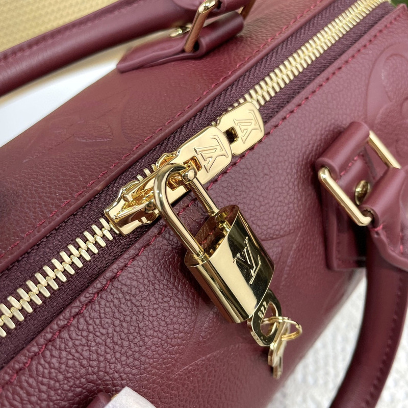 l**is V*t*n  speedy  bandoulière 25 handbag wine red