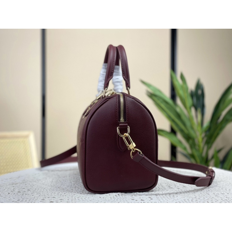 l**is V*t*n  speedy  bandoulière 25 handbag wine red