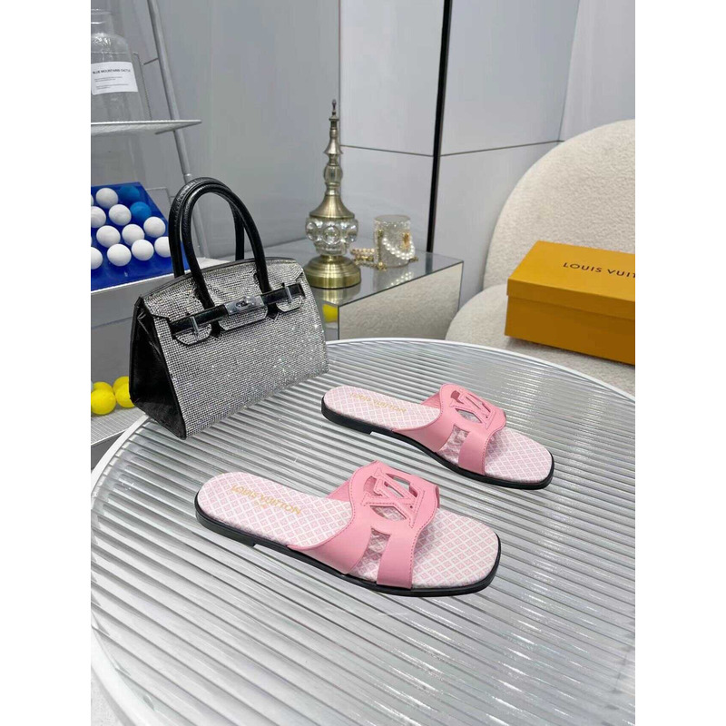 l**is V*t*n flat mule slipper pink