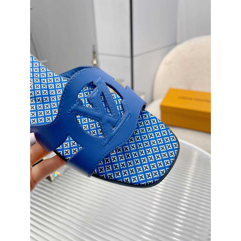 l**is V*t*n isola flat mule slipper bule