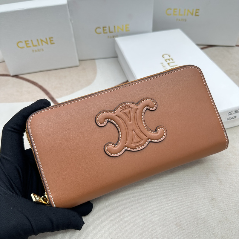 Ce**e long wallets brown wallets